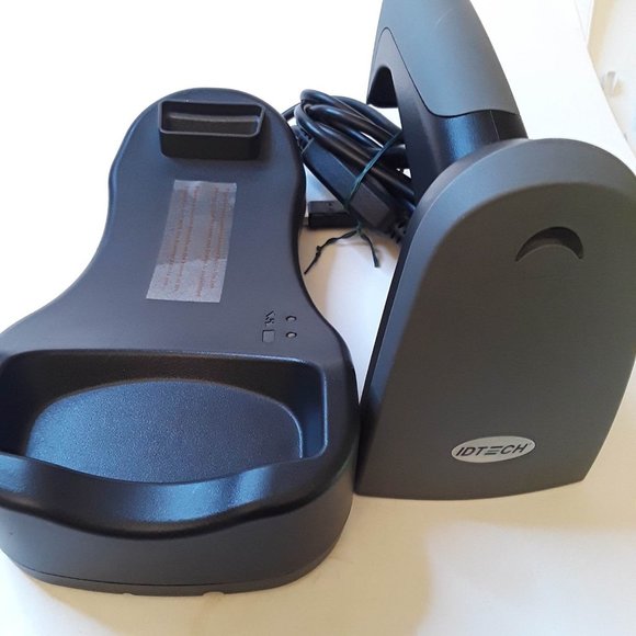 IDTECH IDBA-4243LRB CORDLESS HAND HELD USB BARCODE SCANNER USB CHARGER STAND - Picture 7 of 7